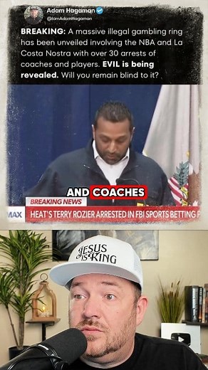 1.8K views · 26 reactions | The NBA gambling scandal is exploding fast. Kash Patel says arrests are already happening and this is only the beginning of what’s about to be exposed. #NBA #christian #truth | Adam Hagaman | Facebook