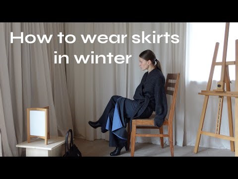 WINTER TRENDS skirts over pants in 2025