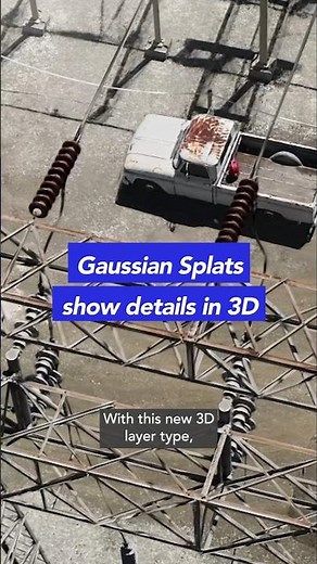 Gaussian Splats Layer in ArcGIS Reality Captures Tiny Details in 3D #geospatial #innovation #mapping