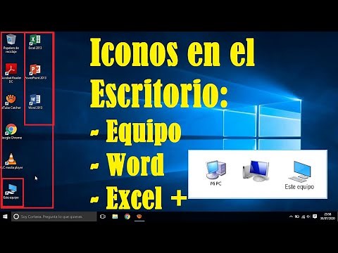 Como poner ICONOS en el ESCRITORIO de WINDOWS 10