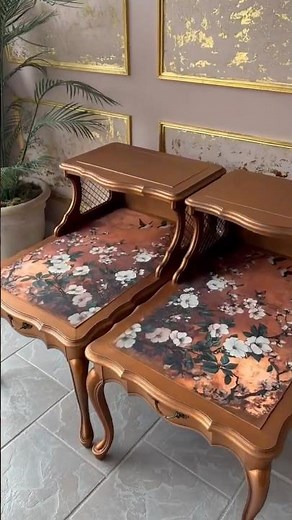 From Plain to Luxe: Decoupaged Furniture Transformation By Kacha Using Redesign.