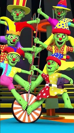 Zombie Family In The Circus - Baby Zombie #shorts #halloween #kidssongs