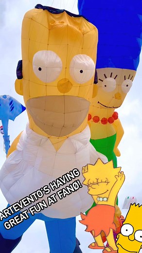 1.3K views · 34 reactions | ARTEVENTO GOES TO DENMARK!  The Simpsons fly over Fanø !!!! | Artevento | Facebook