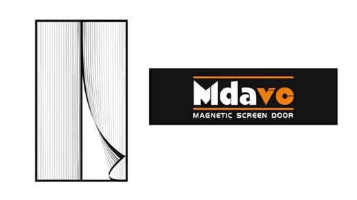 Magnetic Screen Door,Self Sealing Magnets, Easy Install Screen Doors with Magnets,Pet & Kid Friendly