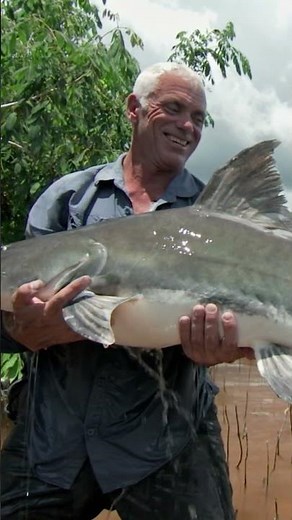 This is what happens when you stick your arm deep into a Catfish's mouth 😅