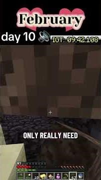 Minute Minecraft February Day 10 #minecraft #speedruning #daily #cozygaming #cozyminecraft
