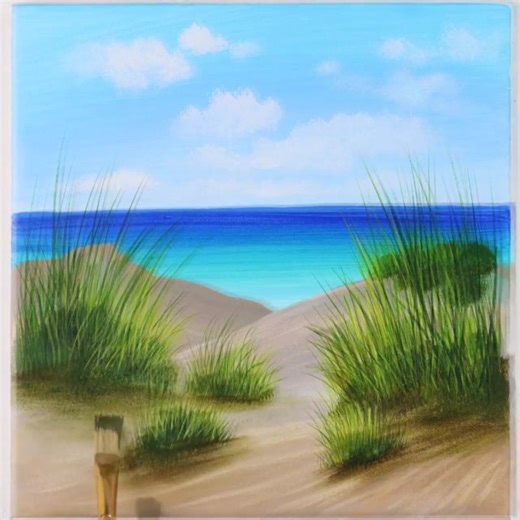 121K views · 3.8K reactions | Beach Painting | Painting Skills | Facebook