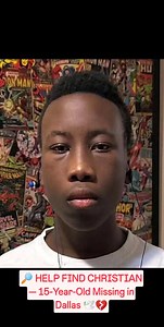 143K views · 8.4K reactions | � HELP FIND CHRISTIAN — 15-Year-Old Missing in Dallas �� #Missing #Dallas #FindChristian #BringThemHome #MissingTeen #EndangeredChild #HelpFind #TexasNews #PrayForChristian #FamilyNeedsHelp #ShareToFind | Crime-chronicles | Facebook