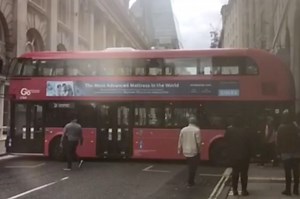 London bus driver's epic fail caught on camera