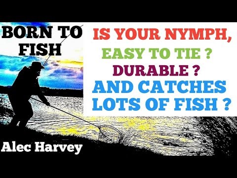 FLY TYING - SIMPLE OLIVE NYMPH PATTERN.