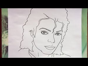 How to draw Michael Jackson step by step || Easy Drawing of Michael Joseph Jackson