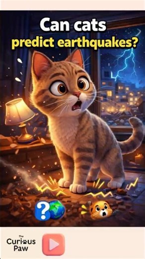 Can Cat Predict Earthquakes? #cat #pets #catshorts #petfacts