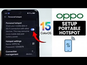 [ColorOS 15] How to Set Up Portable Hotspot in ANY Oppo Phone - Hotspot Setting