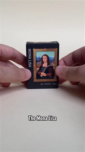 Toomanybricks on Instagram: "The Mona Lisa tiny building kit!Photo reference only#moc #miniature #manual #mini #bricks"