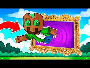 MINECRAFT pero LOS CUADROS SON PORTALES ALEATORIOS 😱