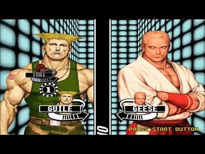 Capcom Vs SNK 1 - Guile/Iori Playthrough