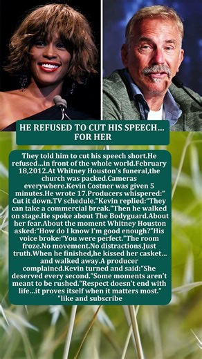 HE REFUSED TO CUT HIS SPEECH… FOR HER