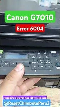 Canon G7010 Error 6004 #canon #errorcode #G7010 #G6010 #pixma #printer #printercanon