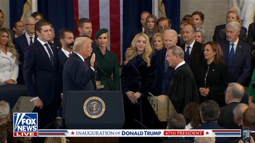 Laura Ingraham on Instagram: "Donald Trump sworn in as the 47th president of United States."
