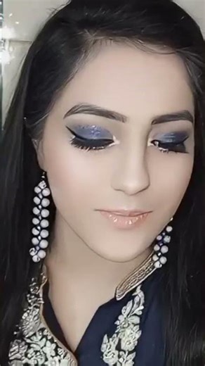 Blue Eye Makeup Tutorial | Part 1 | Simple & Easy Glam Look#makeup