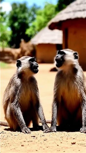 monkey scare prank ends in laughter