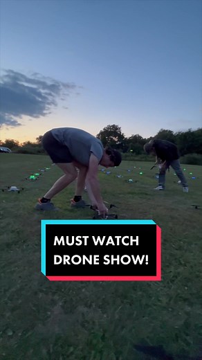 Our lights are bright 🤩 #droneshow #lightshow #fyp #foryou #dronetiktok #worththewait #dronevideo #drones #epic #ufo #PartyWithVMAs #hardwork #lights #bright #flower #batteries #cooltech #swarm #GenshinTeleport #viral