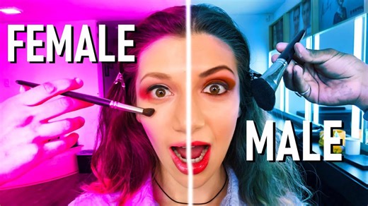 Female and male makeup artists compete for the best makeover title