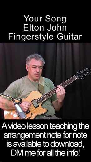Your Song #eltonjohn #fingerstyleguitar