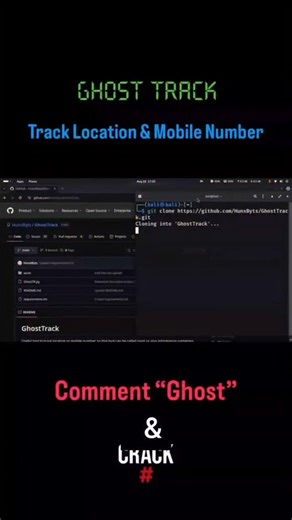 Cyber Vault Academy on Instagram: "👻 𝐆𝐇𝐎𝐒𝐓 𝐓𝐑𝐀𝐂𝐊 — 𝐓𝐡𝐞 𝐒𝐢𝐥𝐞𝐧𝐭 𝐖𝐚𝐲 𝐓𝐨 𝐓𝐫𝐚𝐜𝐞 📱 Ever wondered how investigators reveal hidden details of a phone number? 🌍 From location footprints to digital shadows — OSINT tools make it possible. ⚠️ 𝐄𝐝𝐮𝐜𝐚𝐭𝐢𝐨𝐧𝐚𝐥 𝐔𝐬𝐞 𝐎𝐧𝐥𝐲 — learn how it works so you can protect yourself from being tracked. 👇 Comment “Ghost” and check story to get the step-by-step OSINT checklist 🔥 ❤️ #fypシ❤️ #viral #hack #fypシ❤️💞❤️ #cybersecurity 