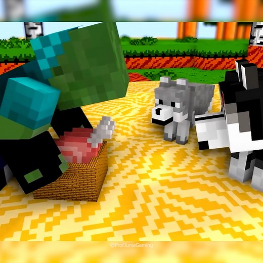 16K views · 688 reactions | Saving mommy dog from lava | Sad Story Minecraft Animation  #minecraft #sadanimation | Professor Junie Gaming | Facebook
