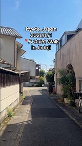 KYOTO, Japan | 🚶‍♂️A Quiet Walk in Jodoji☀️