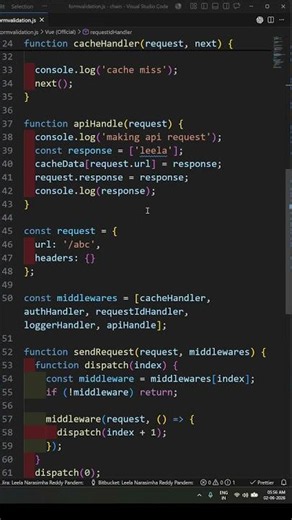 Why Express Middleware Uses Chain of Responsibility Pattern 🤯