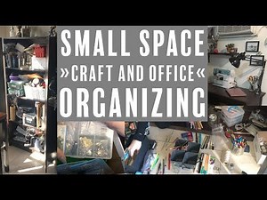 Organizing My Office and Craft Room | Small Space Walkthrough