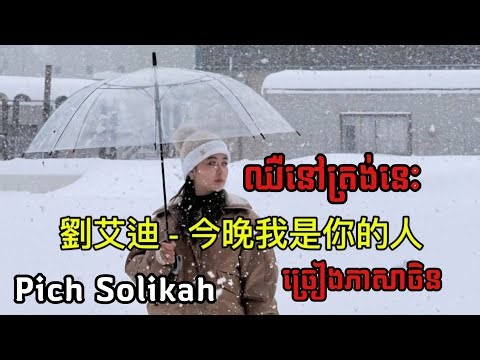 劉艾迪 - 今晚我是你的人 | ឈឺនៅត្រង់នេះ - Pich Solikah | Video Lyrics