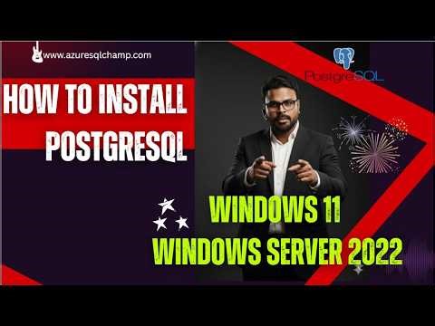 🏷️How to Install 📚PostgreSQL Cluster on 🎯 Windows 11 & Windows Server 2022 📄#postgresql #awsrds