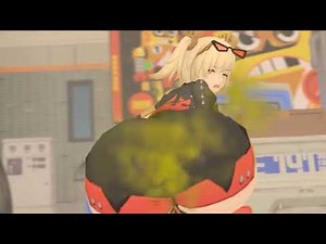 Girl fart animation