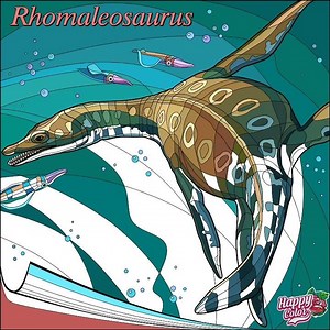 Happy Color - Jurassic: Rhomaleosaurus The Strong Lizard (Jurrasic Dinosaur Pics)