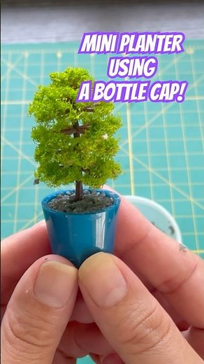 Miniature planter 1 🌱 #miniatures #dollhouse #crafty