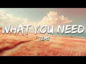 Tems - What You Need (Lyrics)