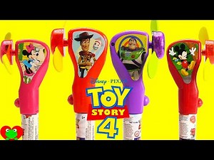 Genie Opens Toy Story 4 Candy Fans with Mickey Mouse and Minnie