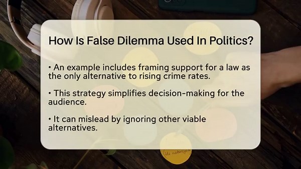 How Is False Dilemma Used In Politics? - The Language Library