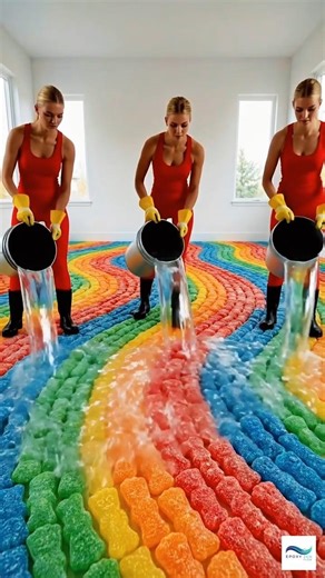 This Sour Patch Kids Epoxy Floor Looks Unreal 😳✨#shorts