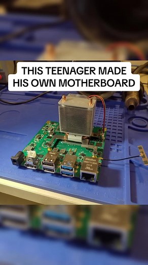 This dude by the name Badzonor designed his own motherboard #gaming #gamer #pcgaming #pcgamer