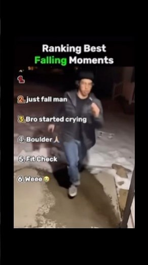 Ranking Best falling Moments 😂