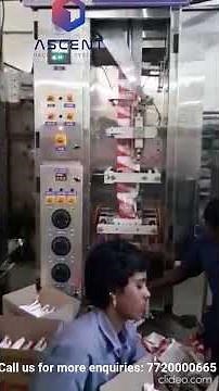 Automatic Oil Pouch Packaging Machine by Ascent Packaging Systems