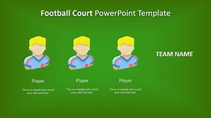 3D Animated Soccer Court PowerPoint Template
