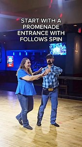 Fun Progressive Two Step moves to try. Promenade with Follows Spin and Leader's Turn. 🏠 Mavericks Dance Hall #pflugervilletx 👢 Forever Country Boots 🧢 BadAssCowboy #dancelessons #twostep #dancehall #countrydance | David Ray Dance
