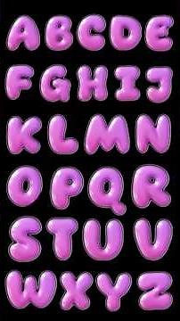 Fun Bubble Letters ABC Song | Learn the Alphabet #alphabetsong #babysensory #toddlerlearning #abcd