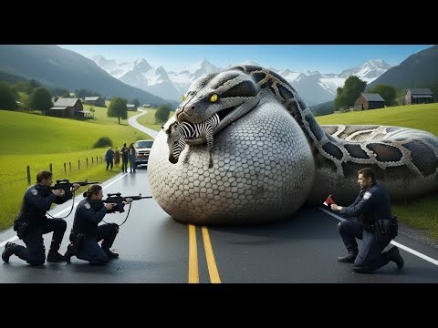 Heroic Rescue Team Saves an Unfortunate Zebra from a Terrifying Giant Python Attack