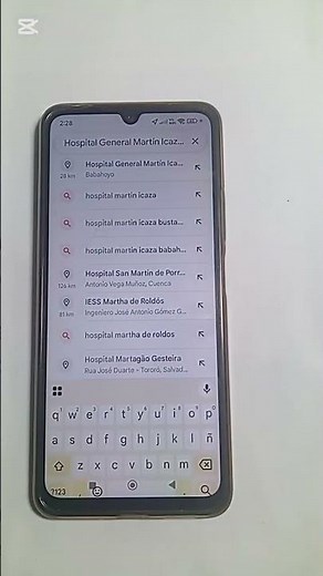 cómo buscar un hospital en Google maps